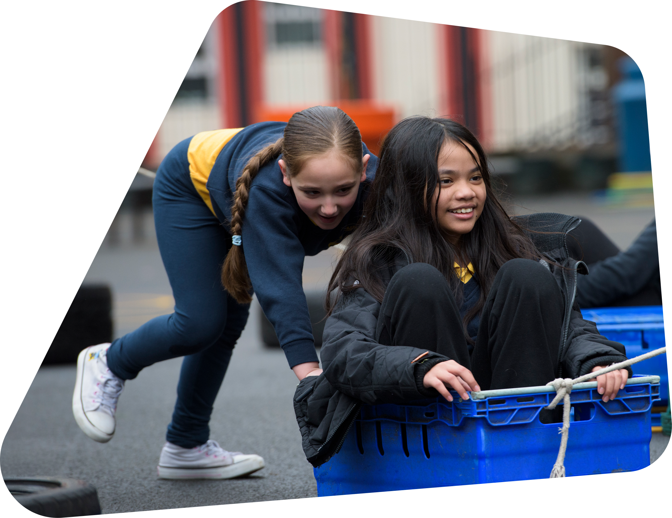 Children engaged in play-based learning